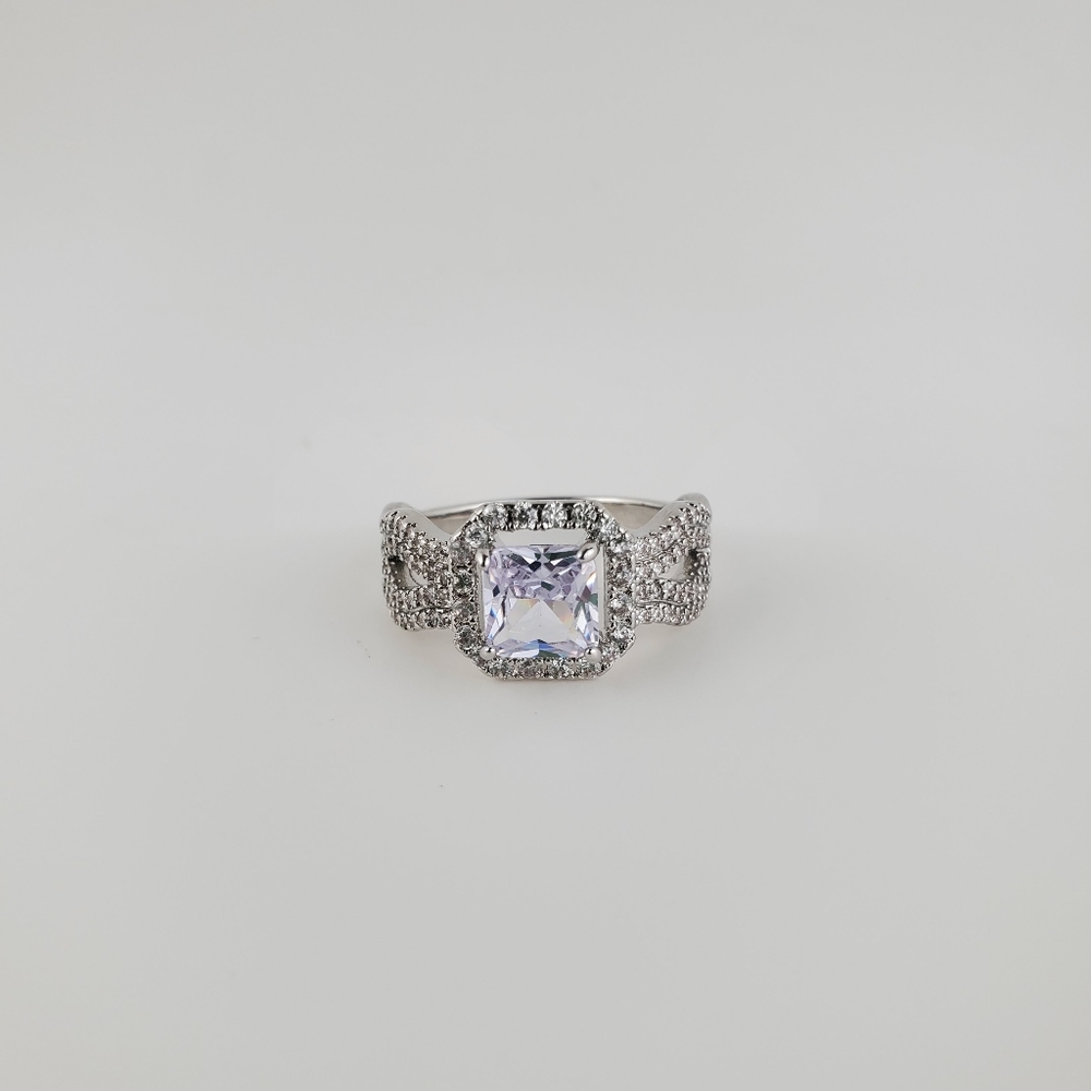 Full Diamond Zircon ring